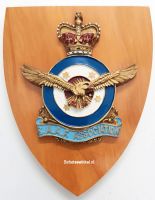 Wapenschild R.A.A.F. Association, 17.5 x 13 cm