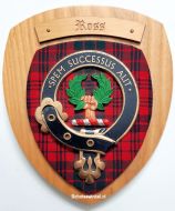 Wapenschild Ros - Spem Successus Alit, 23 x 20 cm