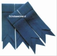 Blue Ancient Plain Coloured Garter, Flashes