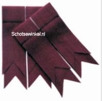 Maroon Plain Coloured Garter, Flashes