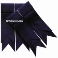 Purple Plain Coloured Garter, Flashes