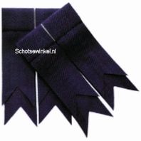 Purple Plain Coloured Garter, Flashes