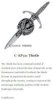 Kiltpin, Scottish Thistle Gealic C-KP531