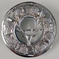 Plaid Broach, Deer, 8 cm